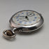 Circa 1900 Antique Swiss Escasany ladies pocket watch with flower engraving silver side case in good working order